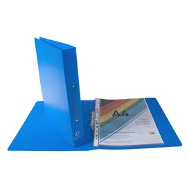 Exacompta - ref. 54280E - 1 semi-rigid OPAK binder - 2 round rings diameter 30 mm - Spine 40 mm - External dimensions: 32 x 26.8 cm - Format to file A4 Maxi - 5 random colors
