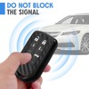 WORCAS Key Fob Case Carbon Fiber Pattern Silicone Cover Compatible