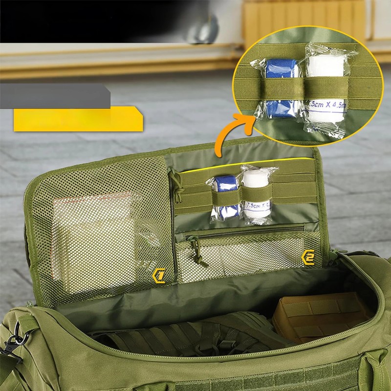 Tactical Duffle Bag Waterproof Gym & Travel Bag with MOLLE