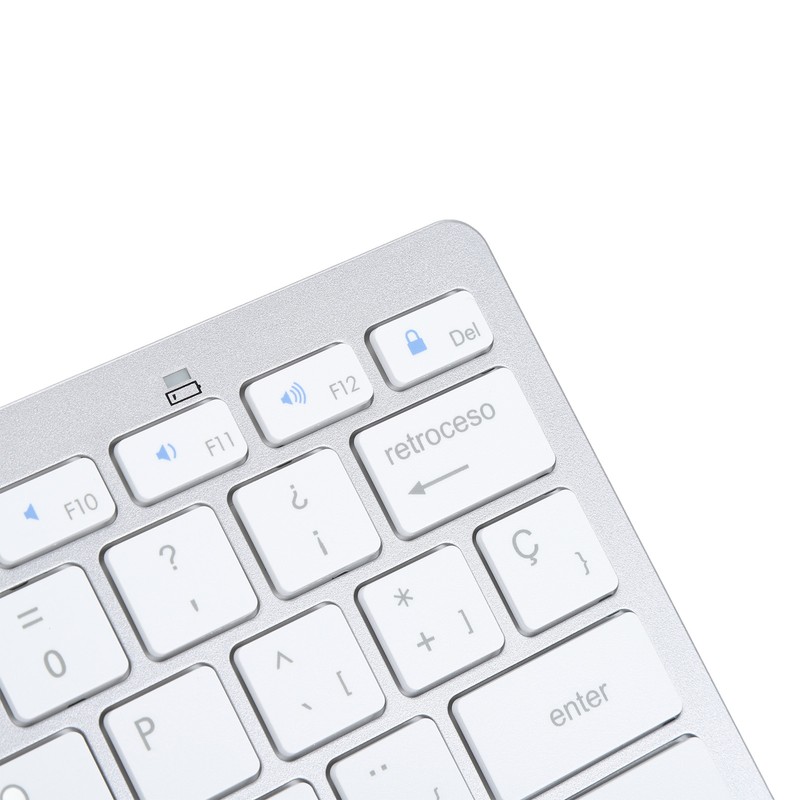 Wireless Bluetooth Keyboard Portable Compact Ultra Thin Bilingual Universal for