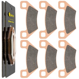 Caltric Brake Pads for Arctic Cat 550 Trv Hi EFI 2-Up Front Rear Brakes 2009-2010