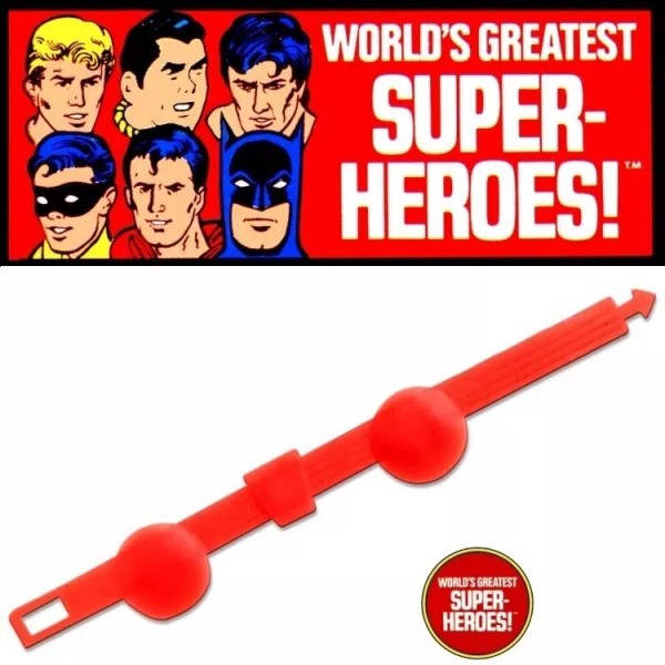 Mego Iron Man Red Belt for World's Greatest Superheroes 8”