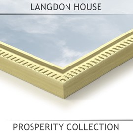 Langdon House - 4x6 Gold Picture Frame - Contemporary Frame - Wall Mount or Table Top - Prosperity Collection