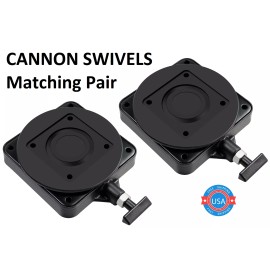 Cannon 2 PAIR of Low Profile Swivel Base Downrigger mount replaces Cannon part 2207003