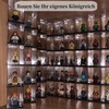 Pack of 12 Mini Figure Display Cabinets, Acrylic Display Case