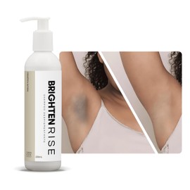 Rouge Co. Shampoo Despigmentante - Brighten Rise 250ml. - Jabón Líquido Corporal Aclarante - Zona Íntima, Codos, Axilas, Tobillos, Cuello y Escote, Hiperpigmentaciones - Con Hidrolato de Arroz, Vitamina E, Ácido Láctico.