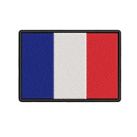 Superheroes Gear France Nation Flag Emblem Embroidered Applique Country Sew/Iron on Patch