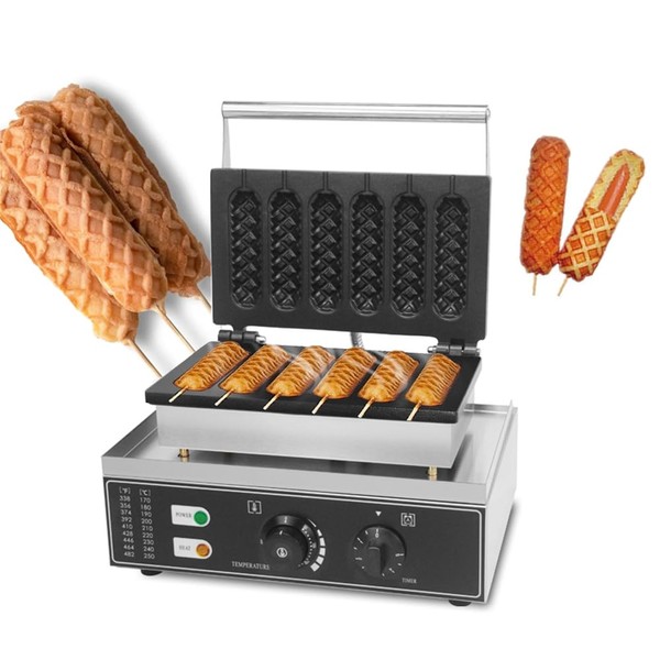 Hotdog Waffle Maker Machine Electric 1600W Lolly stick waffle Maker