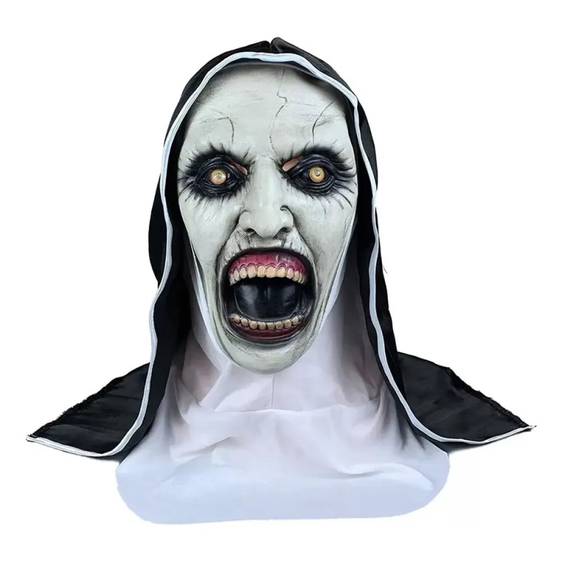 Máscara Látex De La Monja El Conjuro Deluxe Terror Halloween