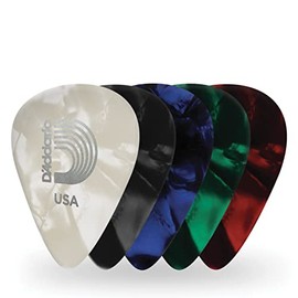 D'Addario Accessories Paquete de Plumillas para Guitarra 10 pack Pearl Celluloid Heavy 1CAP6-10