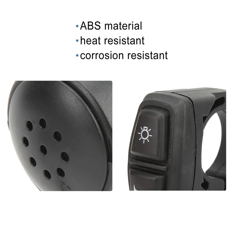 Electric Bike Headlight Tail Light Sets Double Switch ABS 4