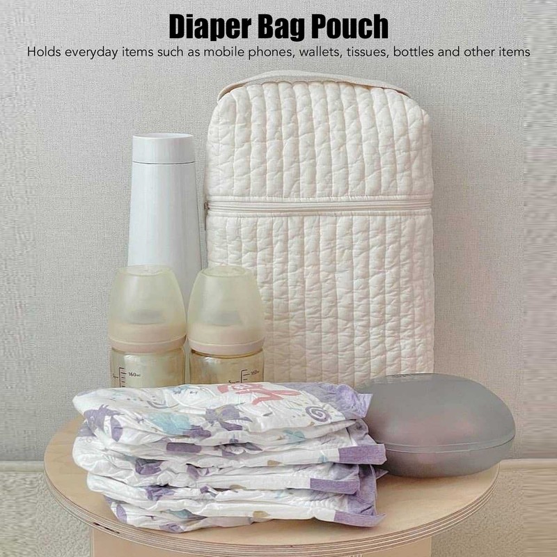 Diaper Bag Organizing Pouch Exquisite Portable Handheld Large Capacity Cotton