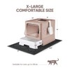 Medario Cat Litter Box with X-Large Litter Mat and Scoop,
