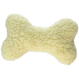 Boss Pet Products Products 08807 Digger's Fleece Plush Characters Cuddly Bone Shape Dog Toy with Squeaker