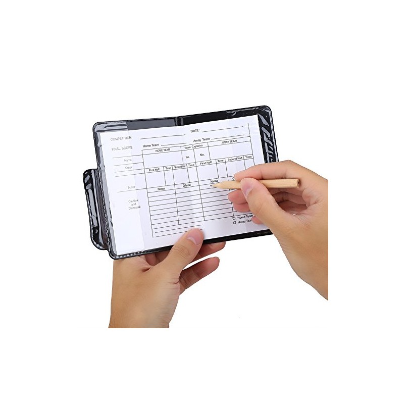 Soccer Referee Card, PVC Football Match Soccer Game Referee Notebook