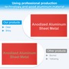 PATIKIL 6x10 Inch Anodized Aluminum Sheet Metal, 3Pcs Laser Plates