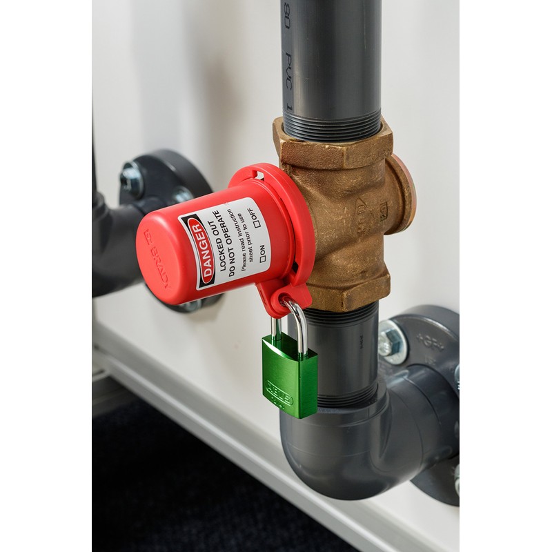 Brady 113232 Plug Valve Lockout, for 15/16" - 1-3/8" Valve