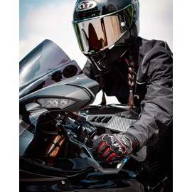 BORLENI Motorcycle Gloves Motorbike Glove for Men Women Full Finger Knuckle Protection Touch Screen Cycling ATV Hiking Riding