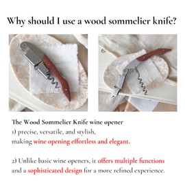 Grape Stem Design Stainless Steel Corkscrew and Foil Cutter - Wine Key Sommelier Knife