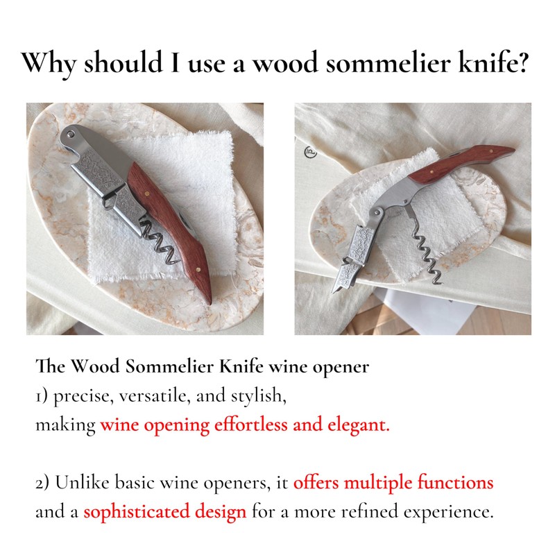 Grape Stem Design Stainless Steel Corkscrew and Foil Cutter -