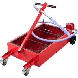 Unbranded 20 Gallon Oil Drain Pan Low Profile Dolly w/ Pump and Wheels Car Truck
