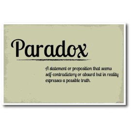 PosterEnvy Paradox - NEW Language Arts English School Teacher Classroom POSTER