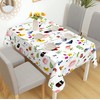 iEvery Floral Tablecloth Wipe Clean Rectangular, Polyester Wipeable Table Cloth