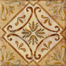 Design Tile 5.9 inches (150 mm) Square Ethnic No. 504