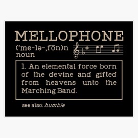 Leyland Designs Mellophone Definition Gift/Present Bumper Sticker Window Water Bottle Decal 5""