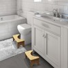 JACNITAD 2 Pack Bamboo Toilet Stool for Adults, 6.5" Toilet