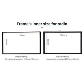 Sound-way - 2 DIN in dash car stereo adapter mounting fascia kit for VAUXHALL OPEL Corsa Astra Antara Zafira - 2DP-OPEL-CH