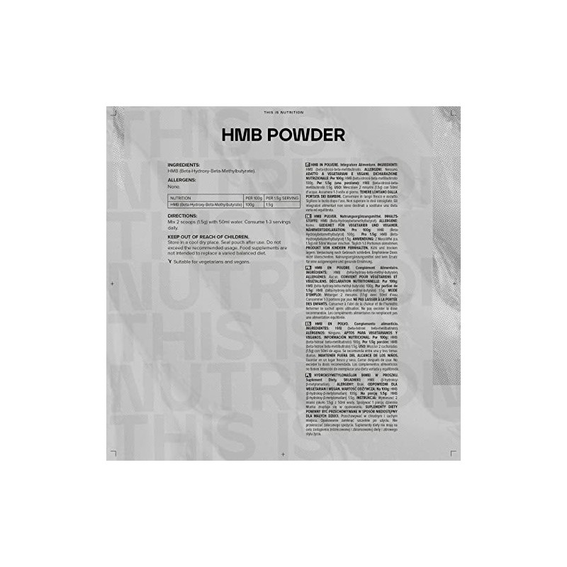 Bulk HMB Powder, 500 g