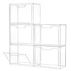Freebat Stackable Storage Bins, Clear Acrylic Display Case, 5-Pack Acrylic