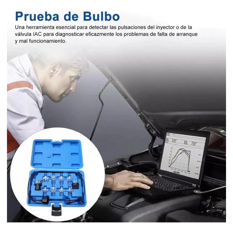 Kit Para Probar Pulsos De Inyectores Y Válvulas Iac 11pcs