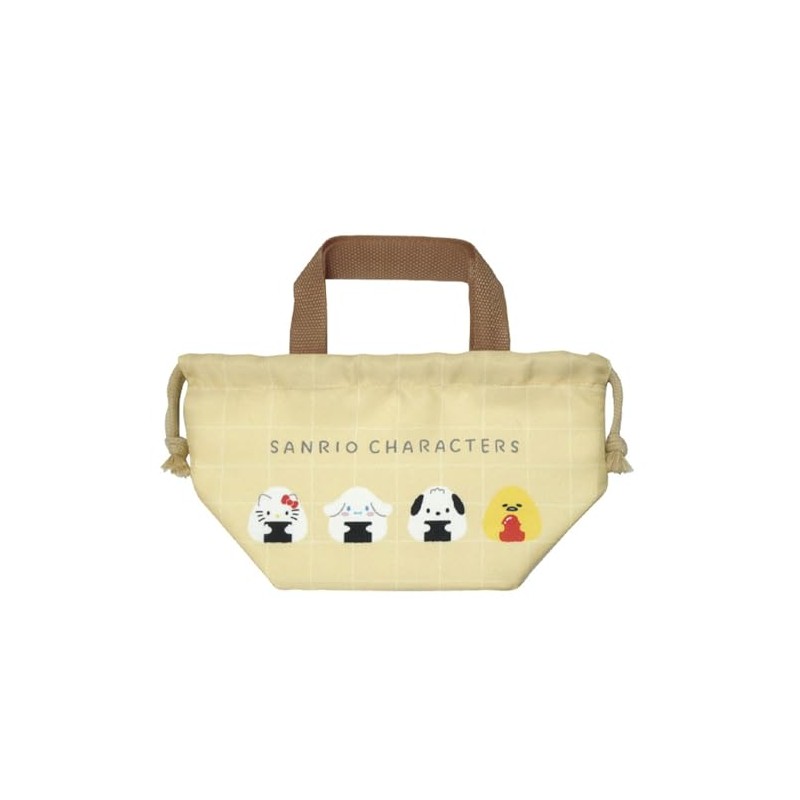 K Company Sanrio Characters (Onigiri Series) Gusseted Drawstring Beige SAON-MKC-BE