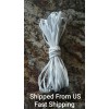 Unbranded 10 Yards 5mm (1/4") White Flat Sawing Crafts Soft