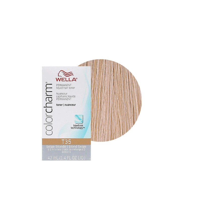 WELLA Color Charm T35 Beige Blonde Toner 2 pcs w/Color