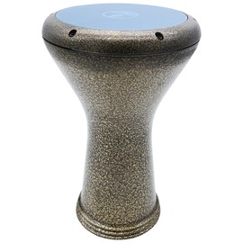17" Percussion" Gawharet El Fan Pro Metal Darbuka Drum Doumbek (Gold)