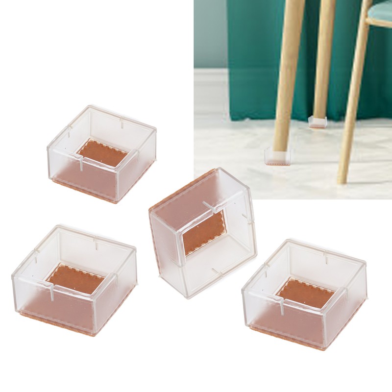 16PCS Chair Leg Floor Protector Anti Slip Silicone Furniture Leg