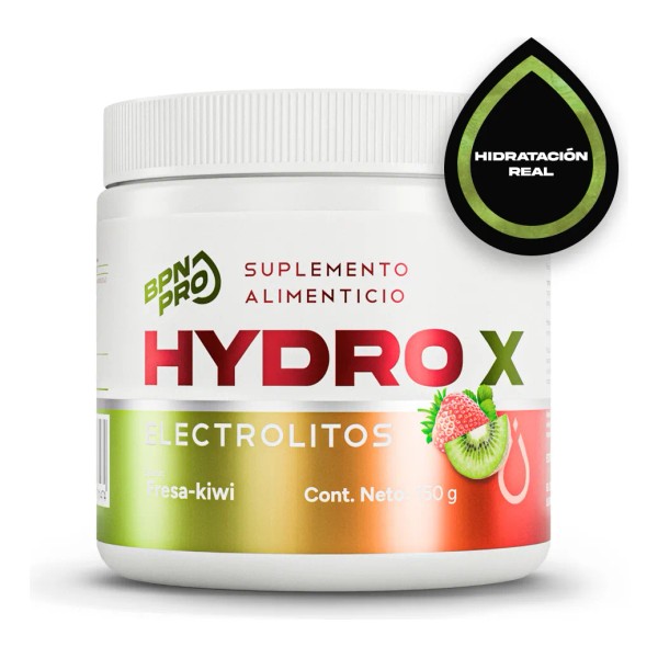 Hydrox Bpn Pro Electrolitos En Polvo Sabor Fresa-kiwi - Potasio,