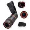 COHEALI 2pcs Phone Camera Lens Kit Clip Telephoto Macro Lens