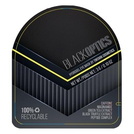 Black Optics Hydrogel Eye Mask 28 Pairs, Under Eye Patches for Puffy Eyes Dark Circles Wrinkles, Caffeine Peptides Niacinamide Green Tea Black Truffle Extract