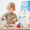 Torre Estimulacion Didactica Destreza Madera Montessori Bebe Primarios