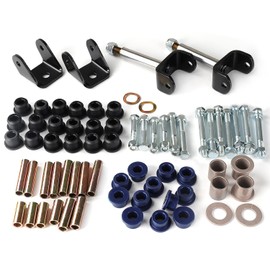 CLUBRALLY Club Car Front and Rear End Rebuild Bushing Kit for 1993-Up Club Car DS Golf Cart