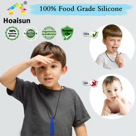 Chew Necklaces for Sensory Kids Boys, 8 Pack Chewy Necklace Sensory Toys for Kids with Autism, ADHD, SPD, Biting, Silicone Autism Sensory Products Chew Toys for Adults Reduce Chewing Biting Fidgeting