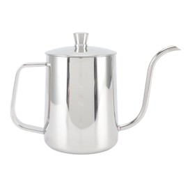 Pour Over Coffee Kettle Stainless Steel Handheld Narrow Drip Spout Gooseneck Coffee Pot 600ml Silver