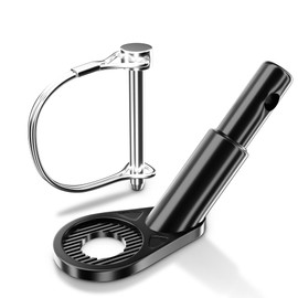 NICEDACK Bicycle Trailer Coupling, Bicycle Tow Bar, Dog Trailer Adapter for Bicycle, Bicycle Trailer Adapter, Children's Trailer Bicycle Couplings (Carbon Steel Black)