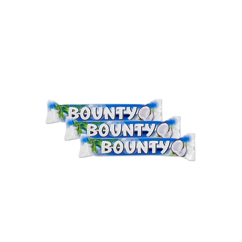 Bounty-Milk Chocolate & Coconut Bar, Twin Pack 57g, Pack of