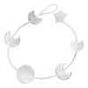 SUNYIK Natural Moon & Star Crystal Stone Hanging Decoration, Crescent