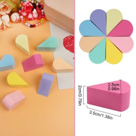 XYGK Soft Makeup Sponges, 16 Pcs Reusable Face Paint Sponges, Colorful Petal Shape Powder Puffs, Wet and Dry Dual-Use Beauty Blenders for Liquid Foundation, Cream, Blush, Loose Powder, Concealer